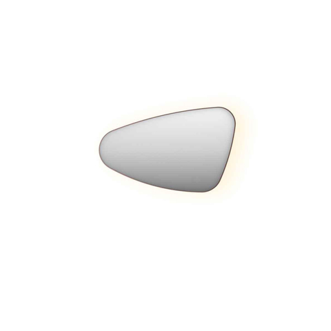 INK SP23 miroir – forme organique – 80 x 50 cm – LED indirecte – version gauche – Cuivre brossé SW798485