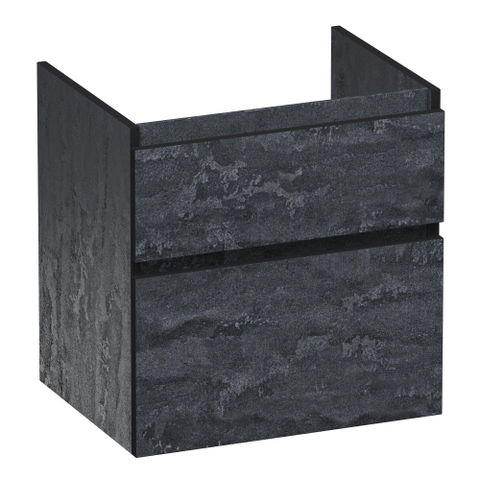 BRAUER Delight Edge meuble sous-lavabo 60 2 tiroirs softclose - sans poignée - 1 découpe pour siphon - Damascus SW1199177