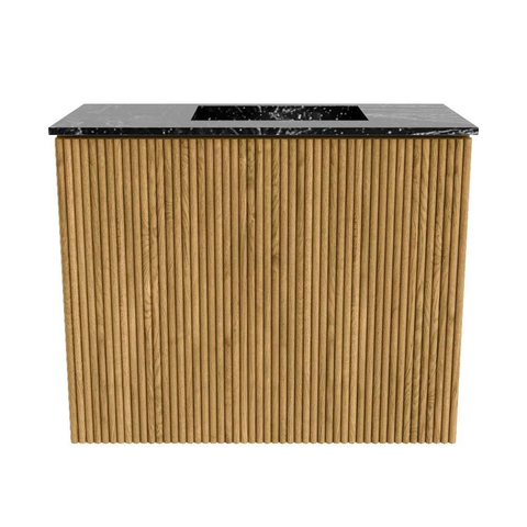 Mondiaz JOYA-DLUX 50cm toiletmeubel - kleur Oak - Wastafel FAYE positie Rechts Zonder kraangat kleur Lava. SW1422017