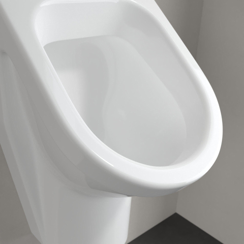 Villeroy & Boch Architectura Omnia Architectura urinoir - met richtobject - met verdekte inlaat spatreductie en keramische zeef - 35.5x62x38.5cm - White Alpine (glans wit) 0104009