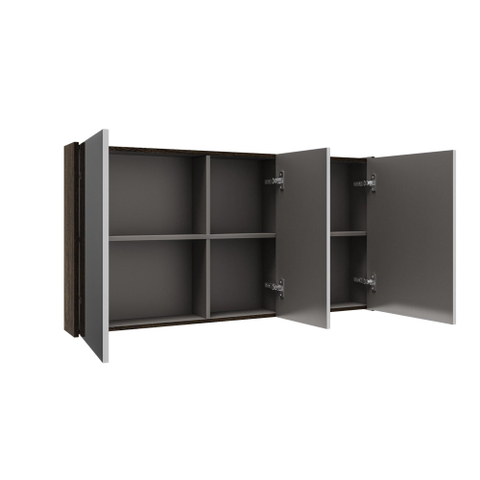 Saniclass Holz Pure armoire de toilette – 120 x 63 x 16cm – Chêne charcoal SW1448809