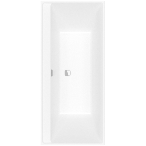 Villeroy & Boch Collaro bad rechthoek - 180x80cm - met badwaste - Stone White (mat wit) SW354272