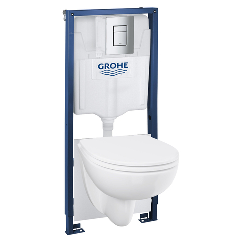 GROHE Bau Ceramic pack hangtoilet - 5 stuks in 2 dozen - chroom SW1477557