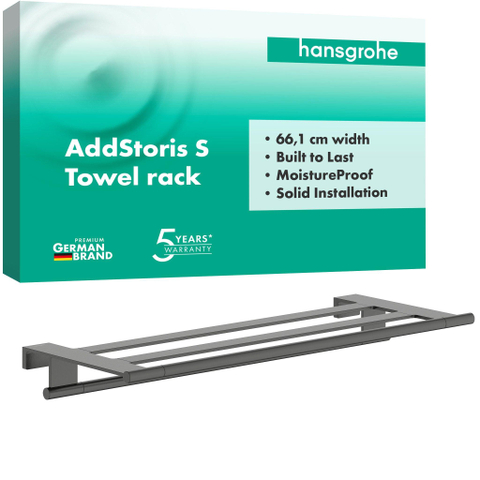 Hansgrohe AddStoris S handdoekrek met handdoekhouder BBC SW1567162