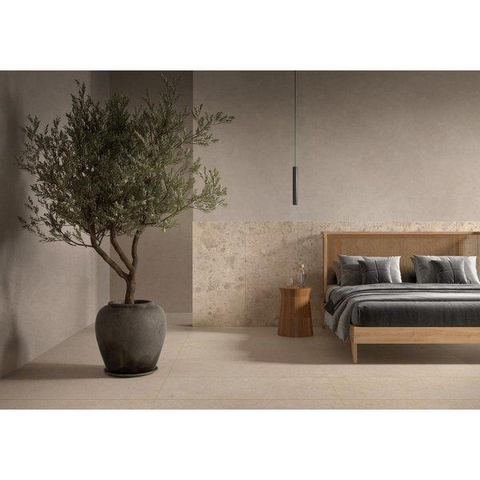 ÉCHANTILLON Ceralto Houta Uno Carrelage sol et mur 60x60cm 8.5mm rectifié R10 grès cérame Beige SW915203