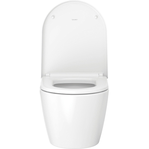 Duravit Me by starck - ME by Starck - compact - PACK - hangtoilet - afmeting pack 510 x 392 x 430 mm - zonder spoel - softclose - glans wit SW115544
