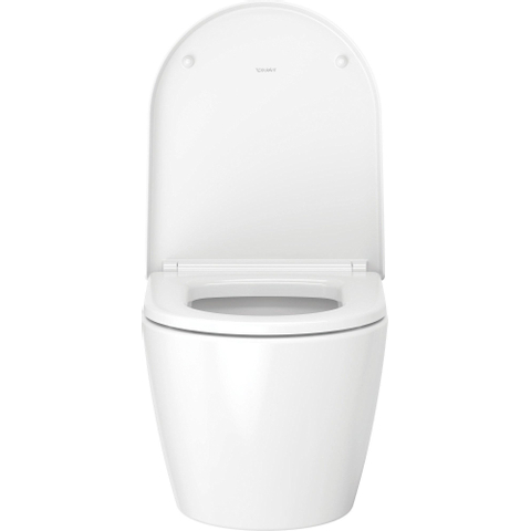 Duravit Me by Starck WC sans bride à fond creux compact 37x48cm 4.5L et fixation cachée Blanc mat/blanc brillant SW297038