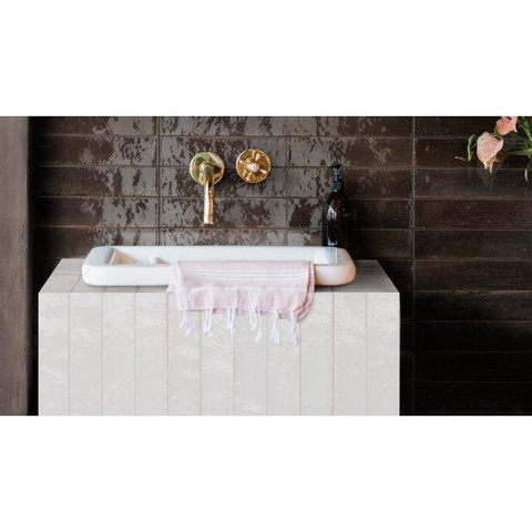 SAMPLE Ceralto Pavero Urban Carreau mural 6x24cm 10mm grès cérame Bianco SW914200
