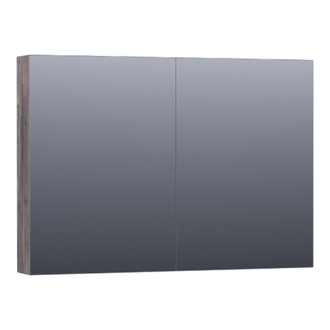 BRAUER Impress Deluxe spiegelkast – 99x70x15 cm – directe LED – Driftwood SW499539