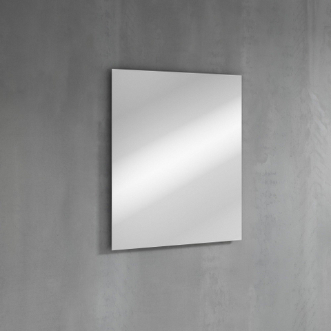 Saniclass Prime Balance Meuble de salle de bain - 60x55x45cm - 1 vasque ovale en céramique blanc - 1 trou de robinet - 2 tiroirs - miroir rectangulaire - chêne rustique SW1159464