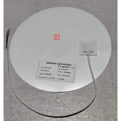 Saniclass spiegelverwarming – rond Ø30 cm – voor achter de spiegel – Zwart SW724536