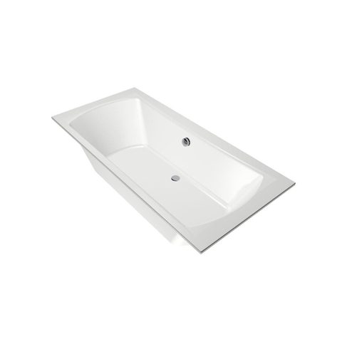 Xenz Robijn Baignoire duo - 190x90x48 - bonde Centrale - acrylique - blanc SW378332