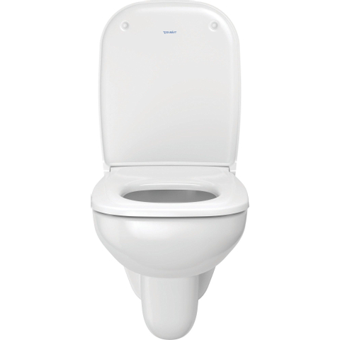 Duravit D-code WC-zitting - 44.3x35.9x5cm - met softclose - kunststof - compact - wit glanzend SW46981