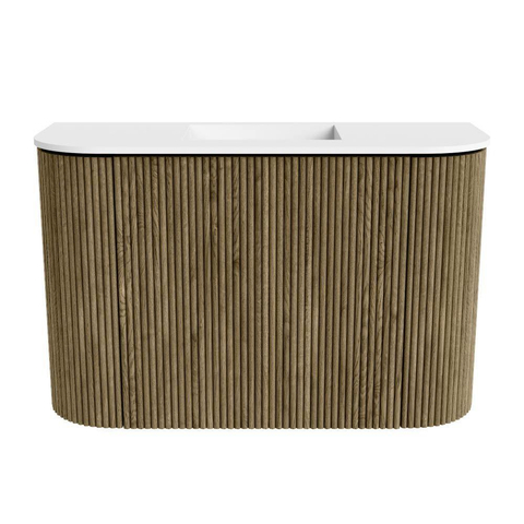 Mondiaz JOYA 63.2cm toiletmeubel - ronding links en rechts kleur Dusk - Wastafel FAYE positie Midden Zonder kraangat kleur Talc. SW1421606