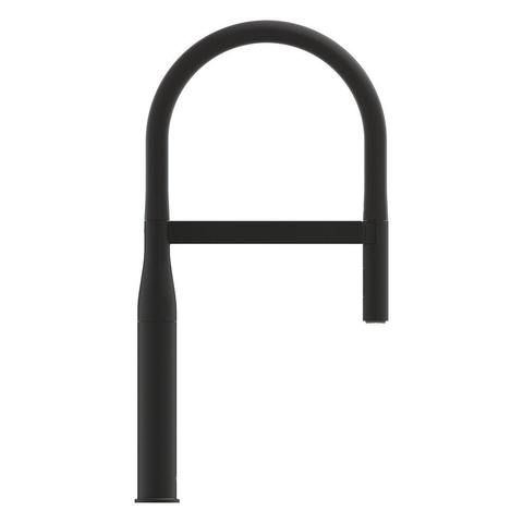 Grohe Essence New 1-gats Keukenkraan - professionele uittrekbare handdouche - 2 straalsoorten - voorsprong 24cm - phantom black (zwart) SW901439
