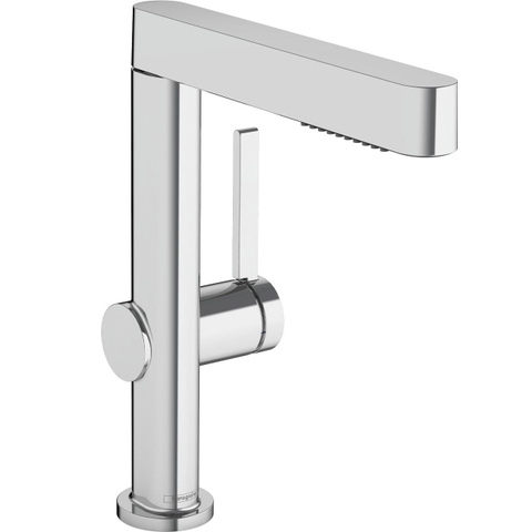 Hansgrohe Finoris Wastafelkraan - 230 - 2jet - met uittrekbare vuistdouche - met afvoerplug - hoogglans chroom SW651074