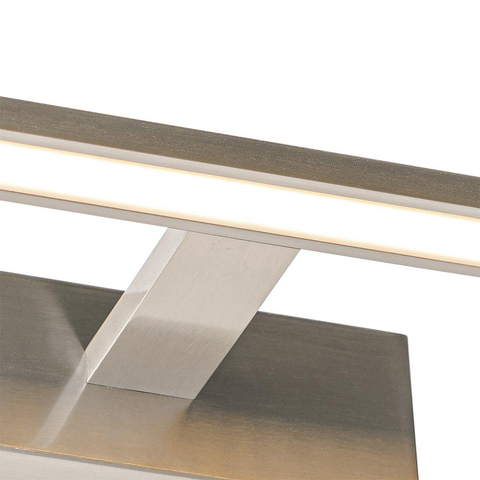 QAZQA Jerre applique murale - 62x13,5x5,5cm - LED incluse - IP44 - acier SW1187246