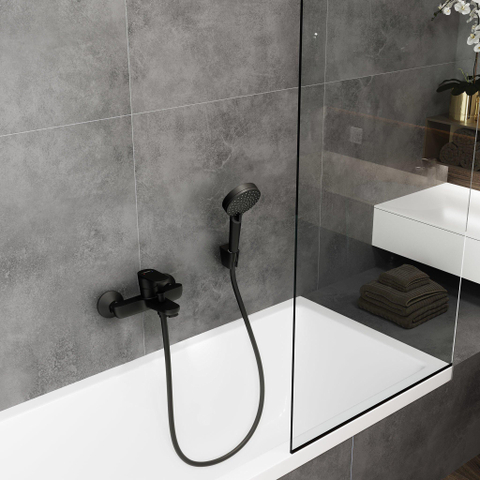 Hansgrohe Vernis Blend Badmengkraan - opbouw - eengreeps - mat zwart SW651290