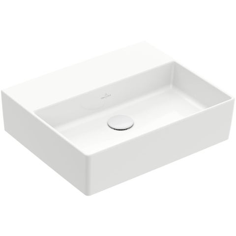 Villeroy & Boch memento 2.0 wastafel - voor handdoekhouders - 50x42cm - zonder overloop - zonder kraangat - White Alpine (glans wit) SW358423