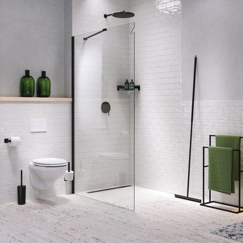 Tiger Caddy Panier de douche d'angle 22,4 cm Noir SW877213