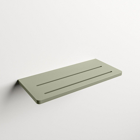 Mondiaz Easy Plancet - 14x31x1.2cm - lavabo pour meuble - solid surface - vert armée SW644665