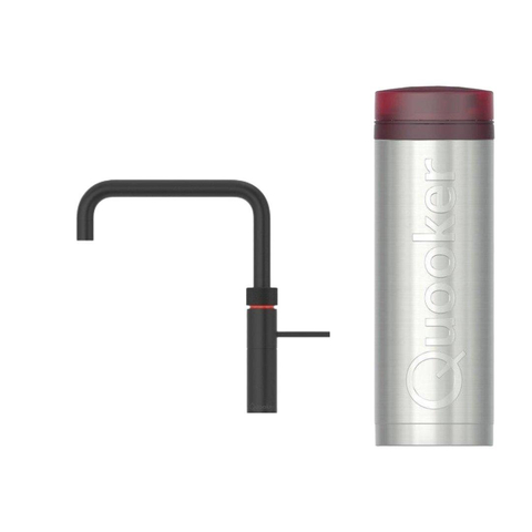 Quooker Fusion Square kokendwaterkraan - draaibare uitloop - PRO3 reservoir - Warm / kokend water - Zwart SW99147