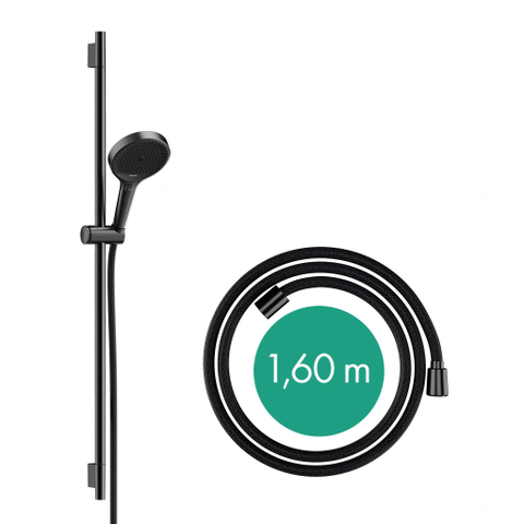 Hansgrohe RainFinity Doucheset - 130 - 3jet S Puro - 90cm pushsl Designflex - doucheslang - 160cm - mat zwart SW918366