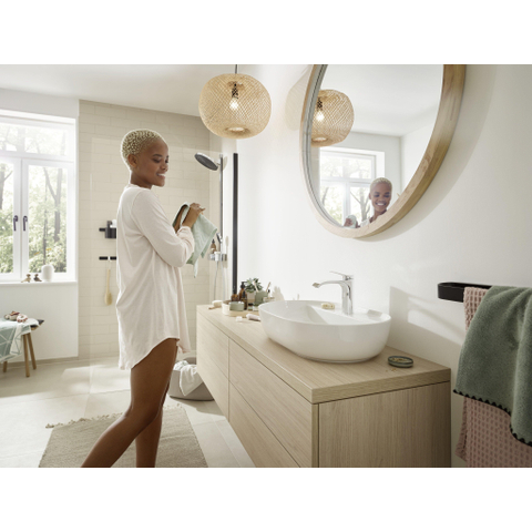Hansgrohe Wallstoris Handdoekhaak - 1.8x3.9x3.2cm - 2 stuks - mat zwart SW651146