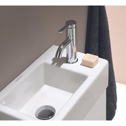 Duravit Vero air Fontein - met kraangat rechts - zonder overloop - 38x25cm - inclusief bevestiging - glans wit SW211103
