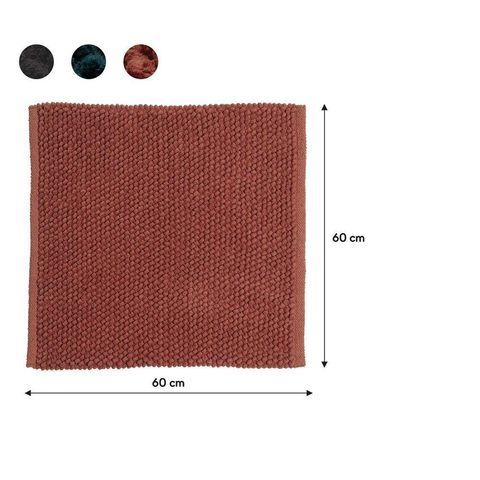 Sealskin Delhi Tapis de bain 60x60 cm Coton Rose foncé SW699496