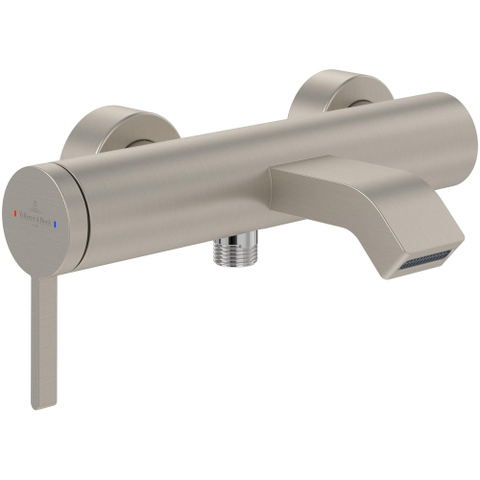 Villeroy & Boch Dawn Mitigeur de baignoire monocommande - Nickel brossé mat (Inox) SW974078