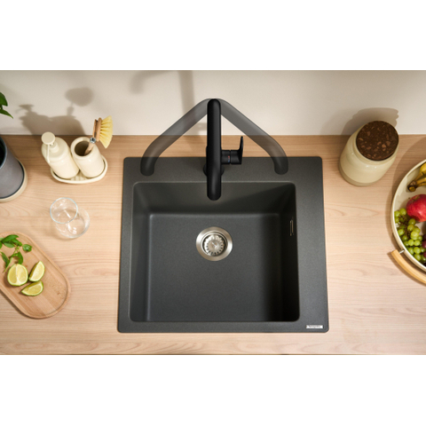 Hansgrohe Vernis Blend M35 KMK 260 U-uitloop mat zwart SW1567279
