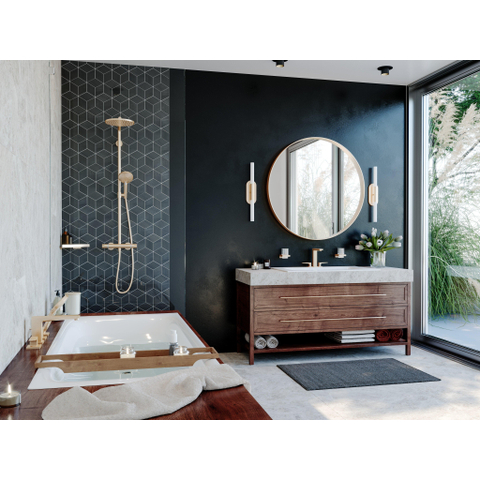 Hansgrohe Raindance Select S - select Regendoucheset - thermostaat - hoofddouche 24cm - geborsteld brons SW297592