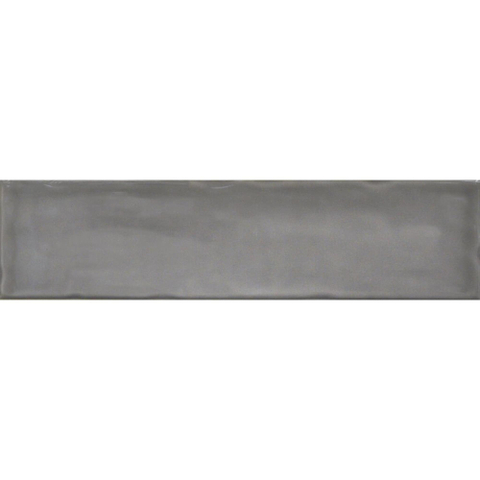 Terravito Corvato wandtegel - 7.5x30cm - 8.5mm - Rechthoek - Overig - glans zwart SW1390009