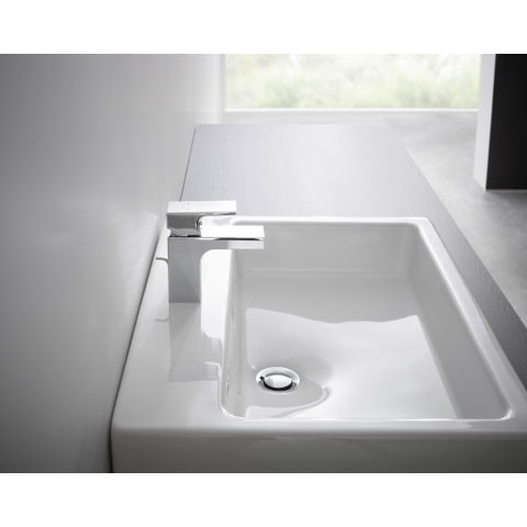 Hansgrohe Vernis Shape 1 greeps wastafelkraan - 70 zinc - met trekwaste - hoogglans chroom SW651896