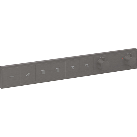 Hansgrohe Rainselect Thermostaat - inbouw - voor 5 functies - brushed zwart chroom SW918062