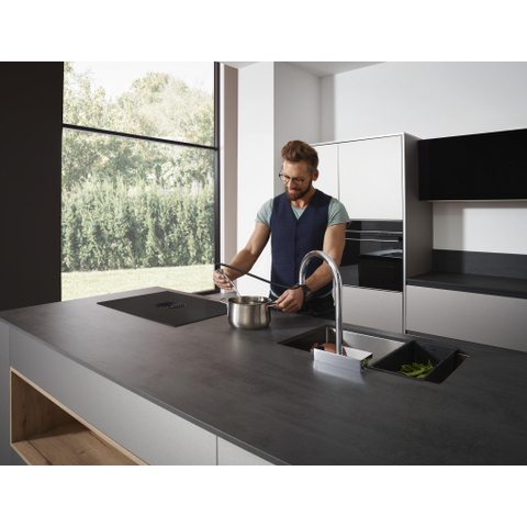 Hansgrohe Aquno Select M81 - 1 greeps keukenkraan - 170 uittrekbare vuistdouche - 3jet - sbox - hoogglans chroom SW878838