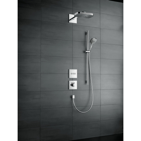 Hansgrohe Raindance Select E Doucheset - 120 - 3jet - met Unica - glijstang 90 cm en zeepschaal - hoogglans chroom GA15949