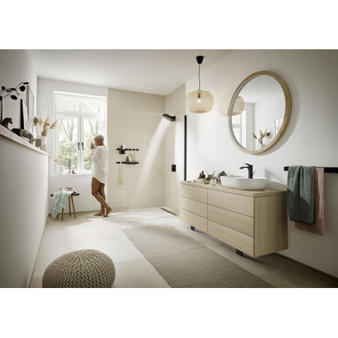 Hansgrohe Wallstoris Handdoekhaak - 1x3.9x3.3cm - 2 stuks - mat zwart SW651297
