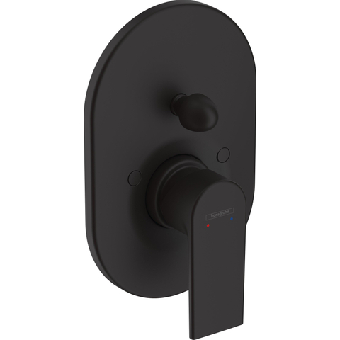 Hansgrohe Vernis Shape Eengreeps badmengkraan - inbouw - mat zwart SW651461