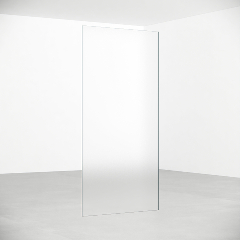 FugaFlow Eccelente Vetro Douche à l'italienne - verre mat - 160x200cm - 8mm - nano - profilé encastré aveugle SW1468384