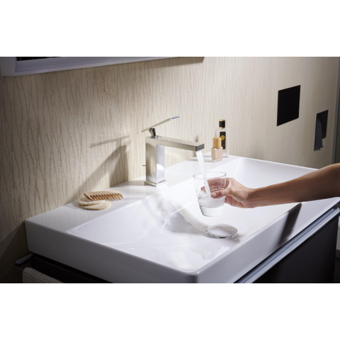 Hansgrohe Tecturis E Eengreeps wastafelkraan - 110 met PopUp - trekwaste - hoogglans chroom SW918496