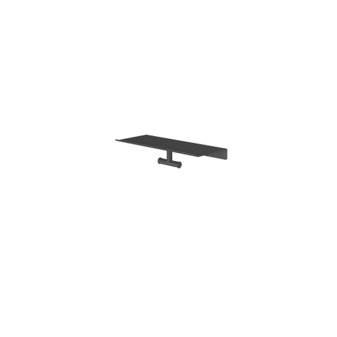 Hotbath &MORE Dubbele Handdoekhaak - voor planchet serie - PVD - geborsteld zwart SW1245985