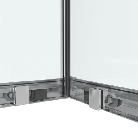 Marenza Casus Douchecabine - 80x80x200cm - hoekinstap - helder glas - profiel - chroom SW773916