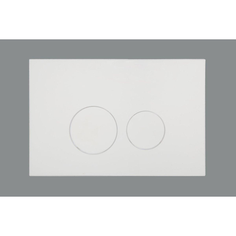 Adema Classico toiletset bestaande uit inbouwreservoir en toiletpot basic toiletzitting en bedieningsplaat - glans wit SW794504