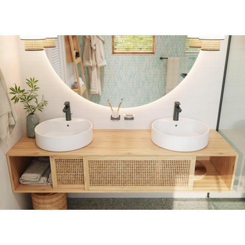 Hansgrohe AddStoris Q glashouder - met glas - geborsteld zwart chroom (antraciet) SW651570