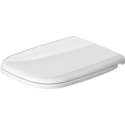 Duravit D-code WC-zitting - 44.3x35.9x5cm - met softclose - kunststof - compact - wit glanzend SW46981
