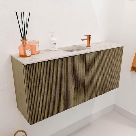 Mondiaz JOYA-DLUX 90cm toiletmeubel - kleur Dusk - Wastafel FAYE positie Midden 1 kraangat kleur Nata. SW1425904