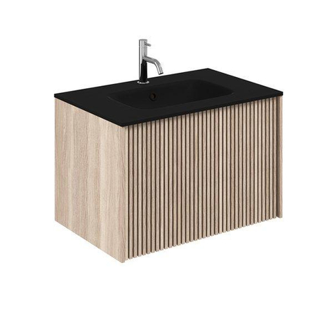 Crosswater Limit Wastafelonderkast - 70x45x46.5cm - modern oak/anthracite (hout) SW857409