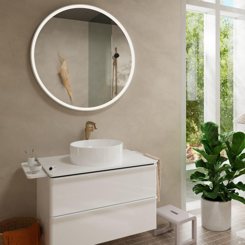 Hansgrohe Tecturis s Eengreeps wastafelkraan - 240 Fine - coolstart - voor waskommen - met afvoerplug - geborsteld brons SW918645